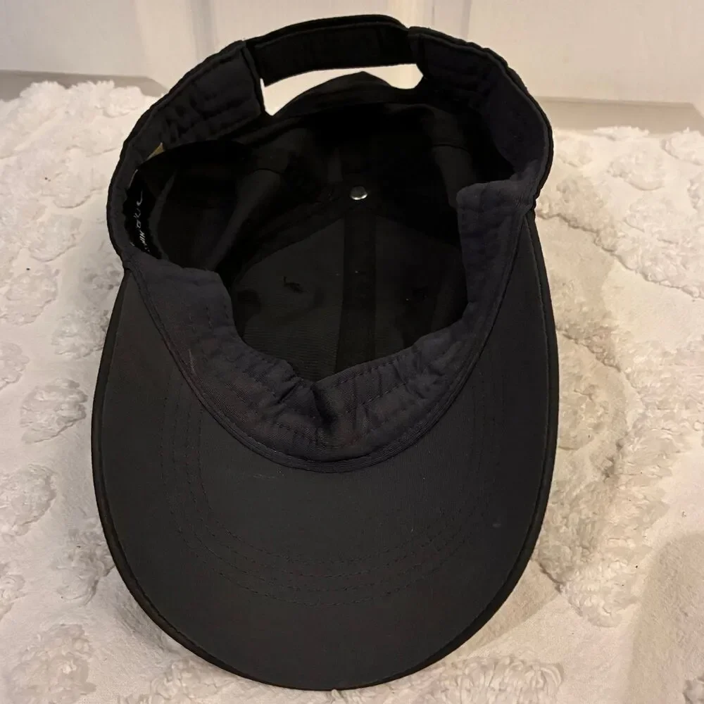 Nike Golf Black Hat Cap Featherlight Running Tennis Adjustable Size OS